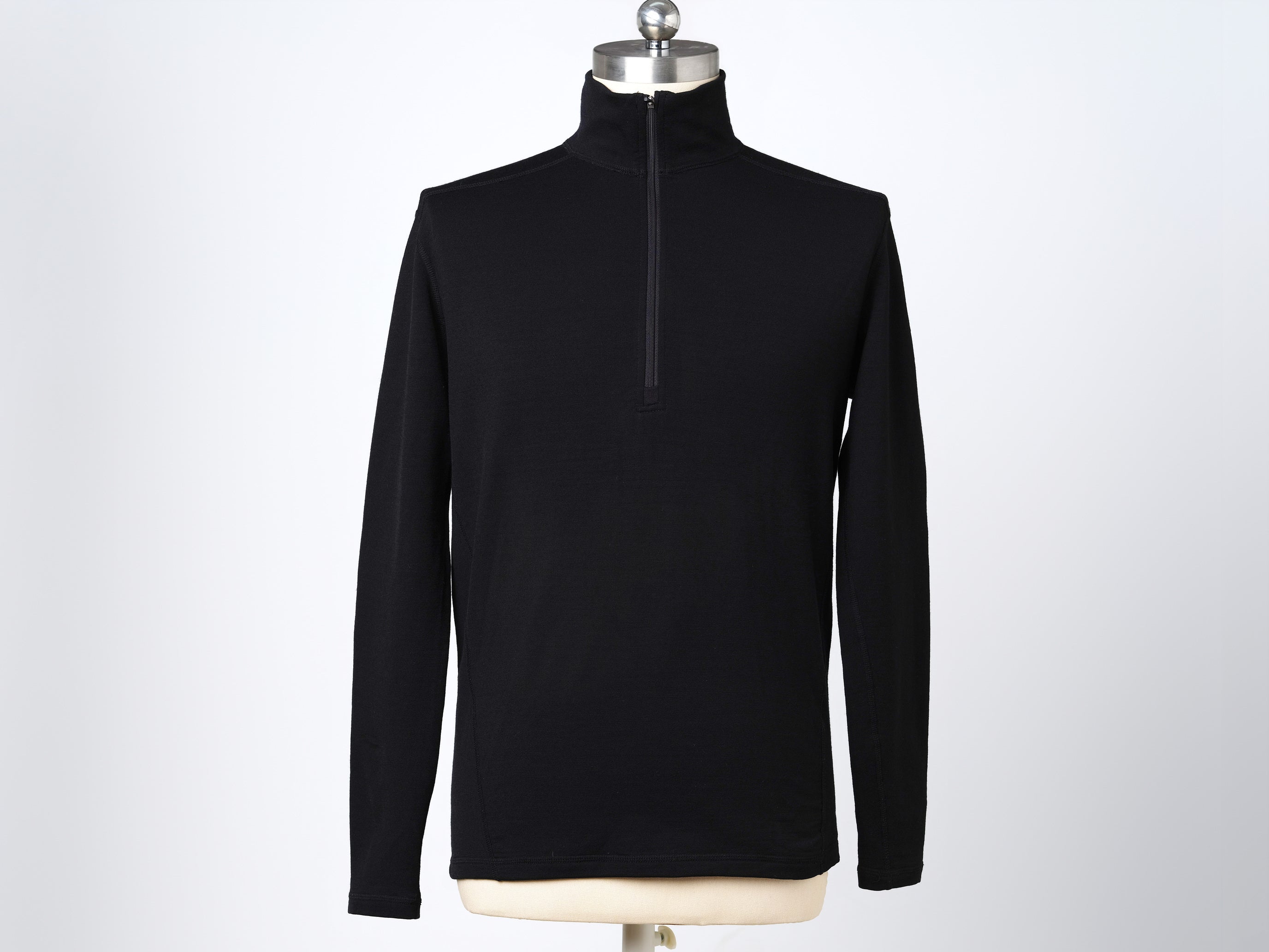 Men's Merino Half Zip Long Sleeve Top