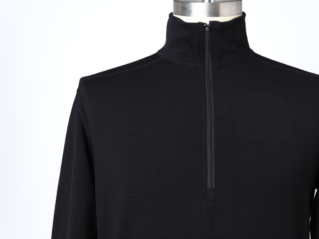 Men's Merino Half Zip Long Sleeve Top