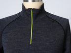 Men's Merino Quarter Zip Long Sleeve T-shirt